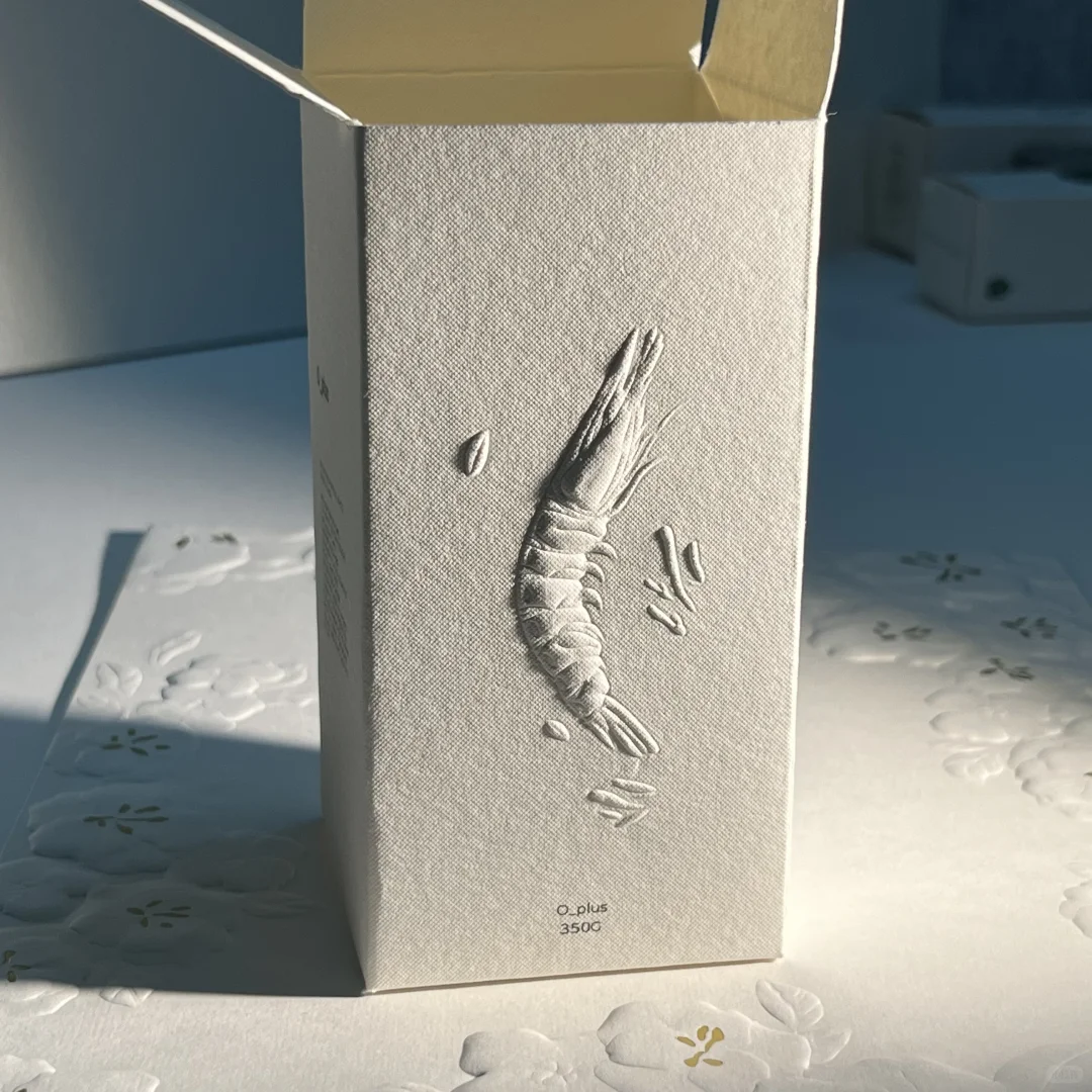 立体虾纹，纹在白纸上，太绝了！