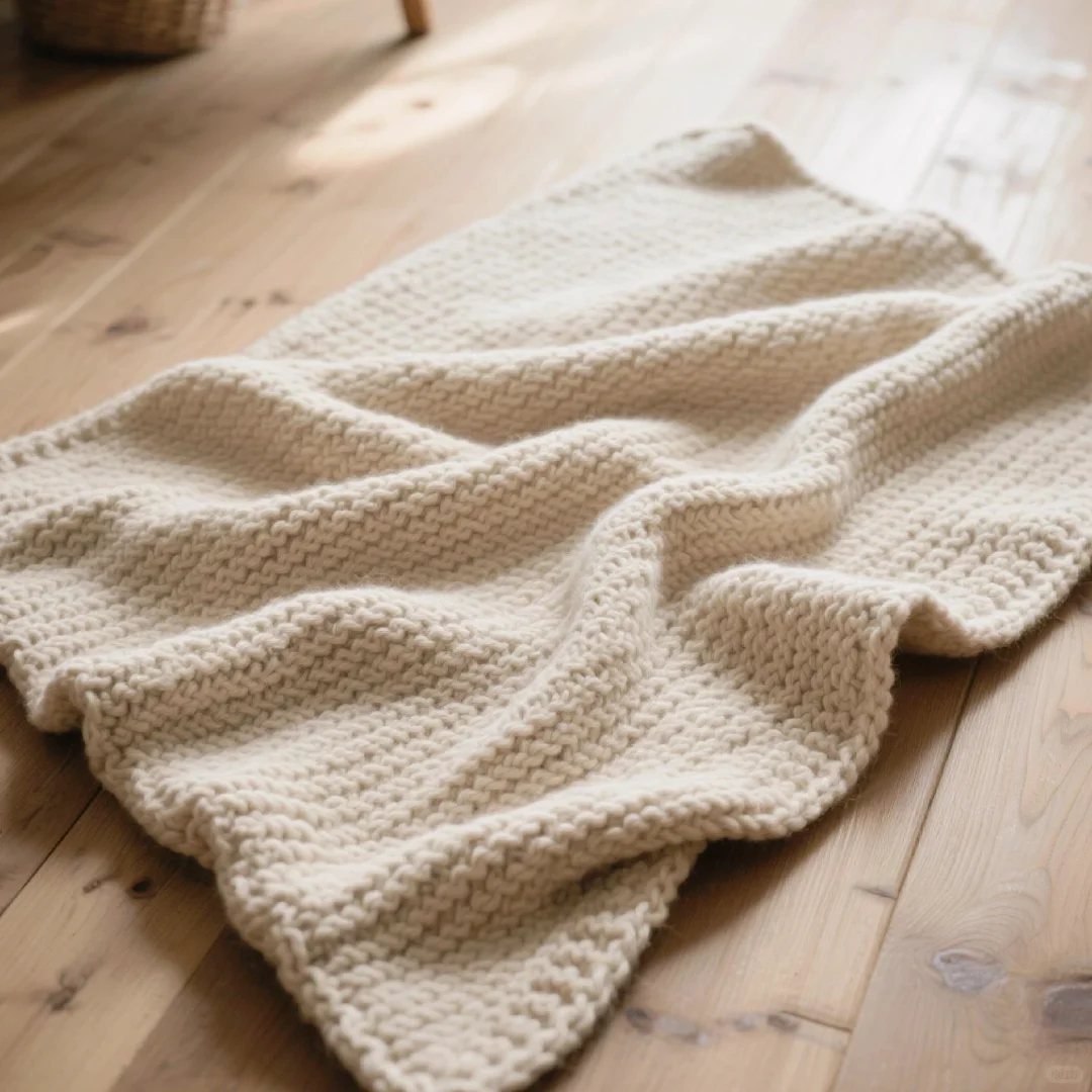 救命！粗羊毛线编织毛毯的快乐谁懂啊?