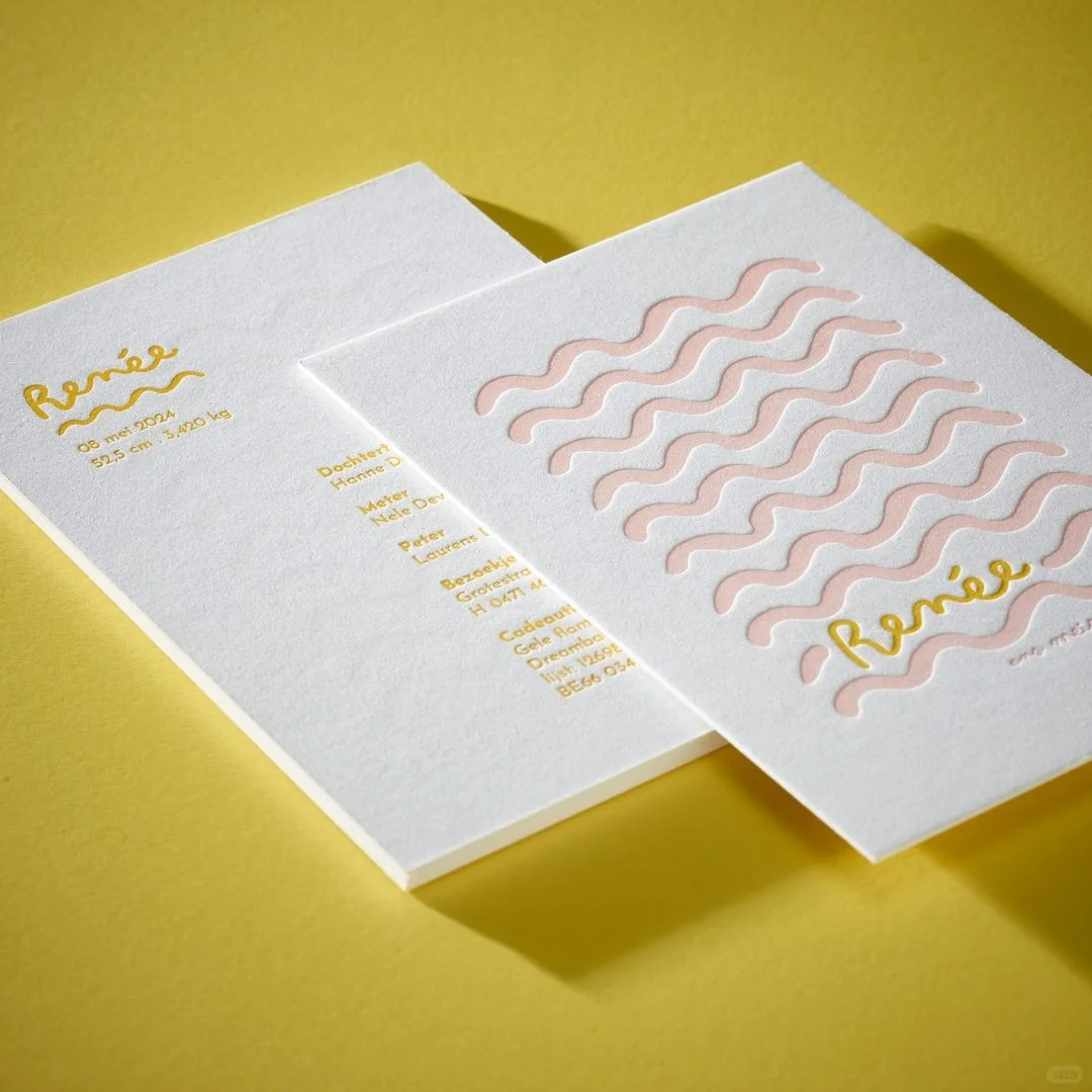 今日分享||活版手工印刷卡片的爆棚质感