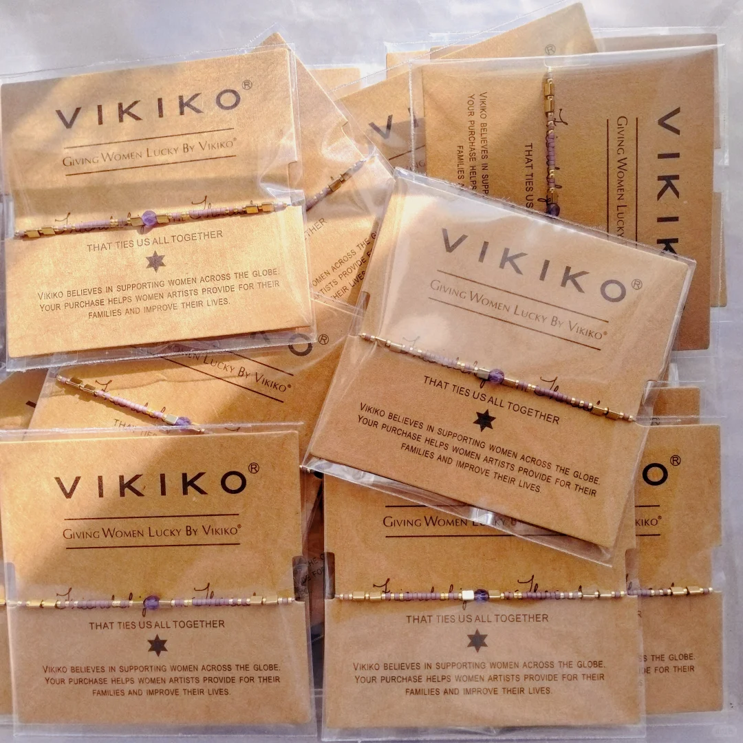 神秘浪漫紫色.编织绳紫水晶手链