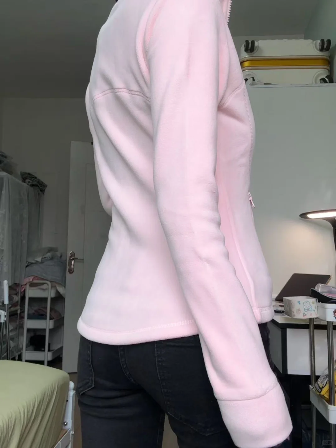 掐腰修身摇粒绒小外套