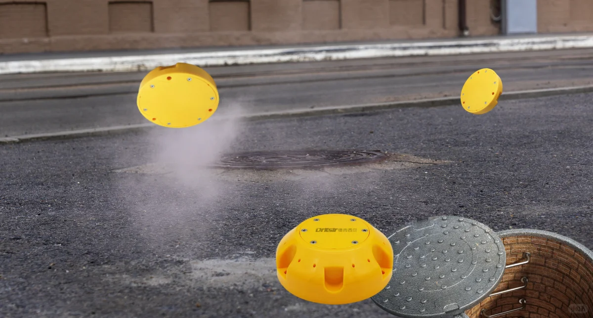 德克西尔井盖异动传感器，守护城市安全