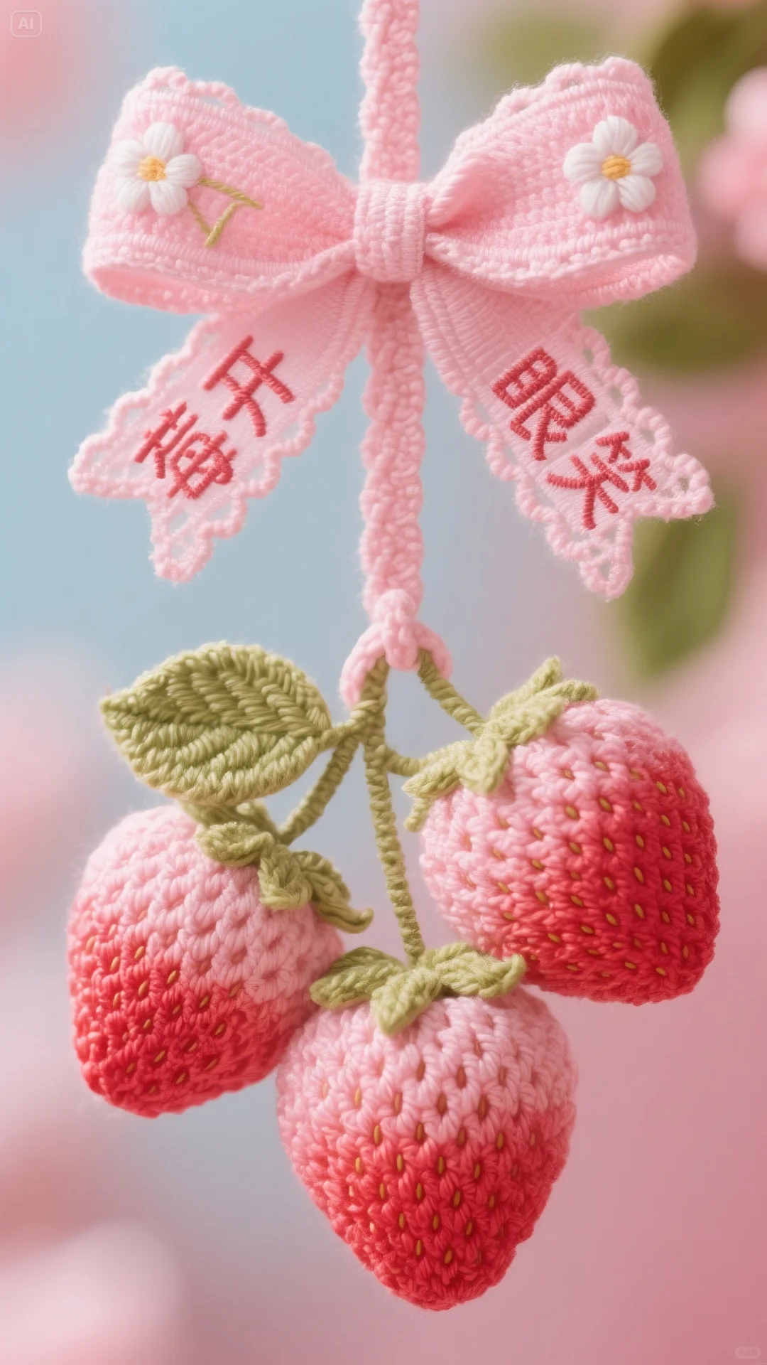 小小的钩织挂件，满满的爱！