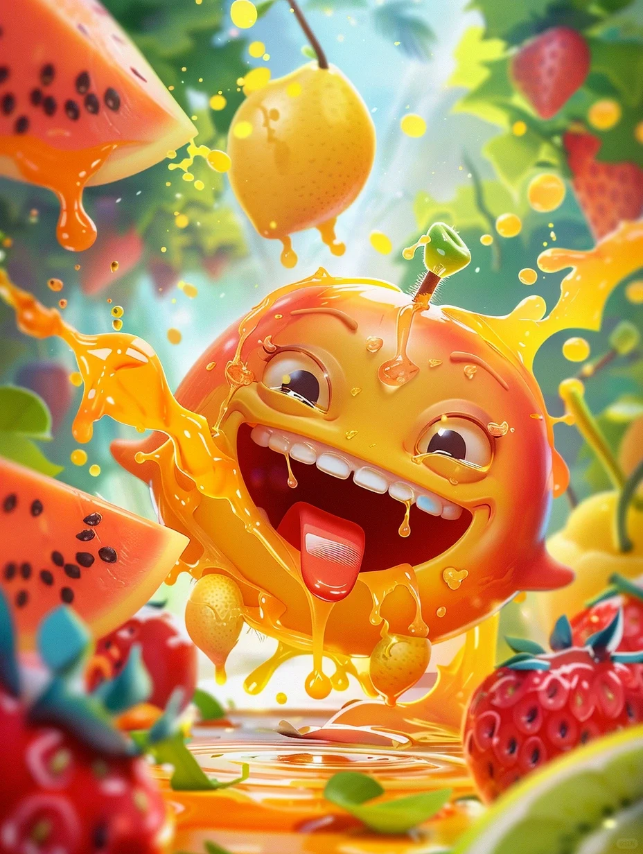 水果季宣传插画