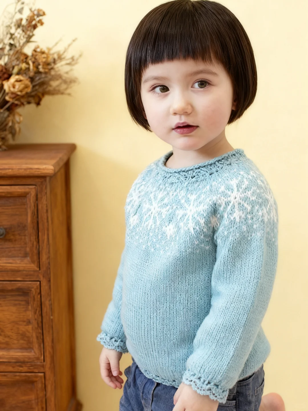 女儿喜欢第4款，婆婆非要第8款手工编织毛衣