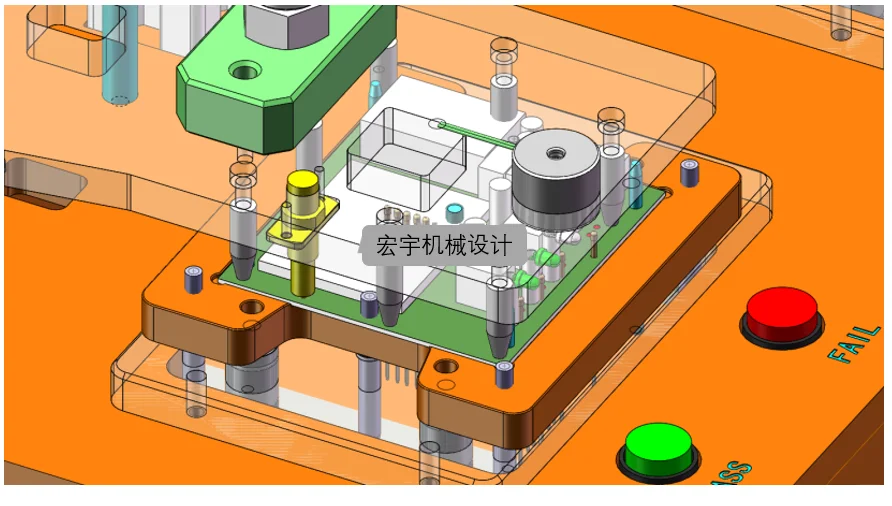 工装-PCB双工位手动测试治具