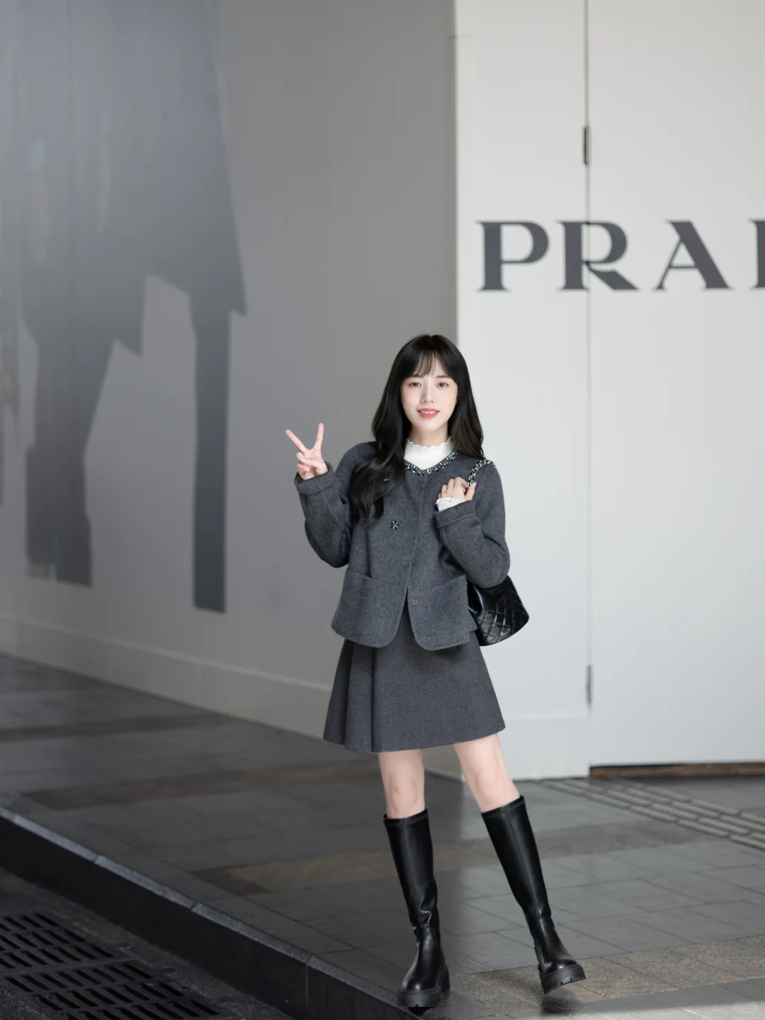 香影试衣间?蓝莓硬糖·小个子灰色系穿搭