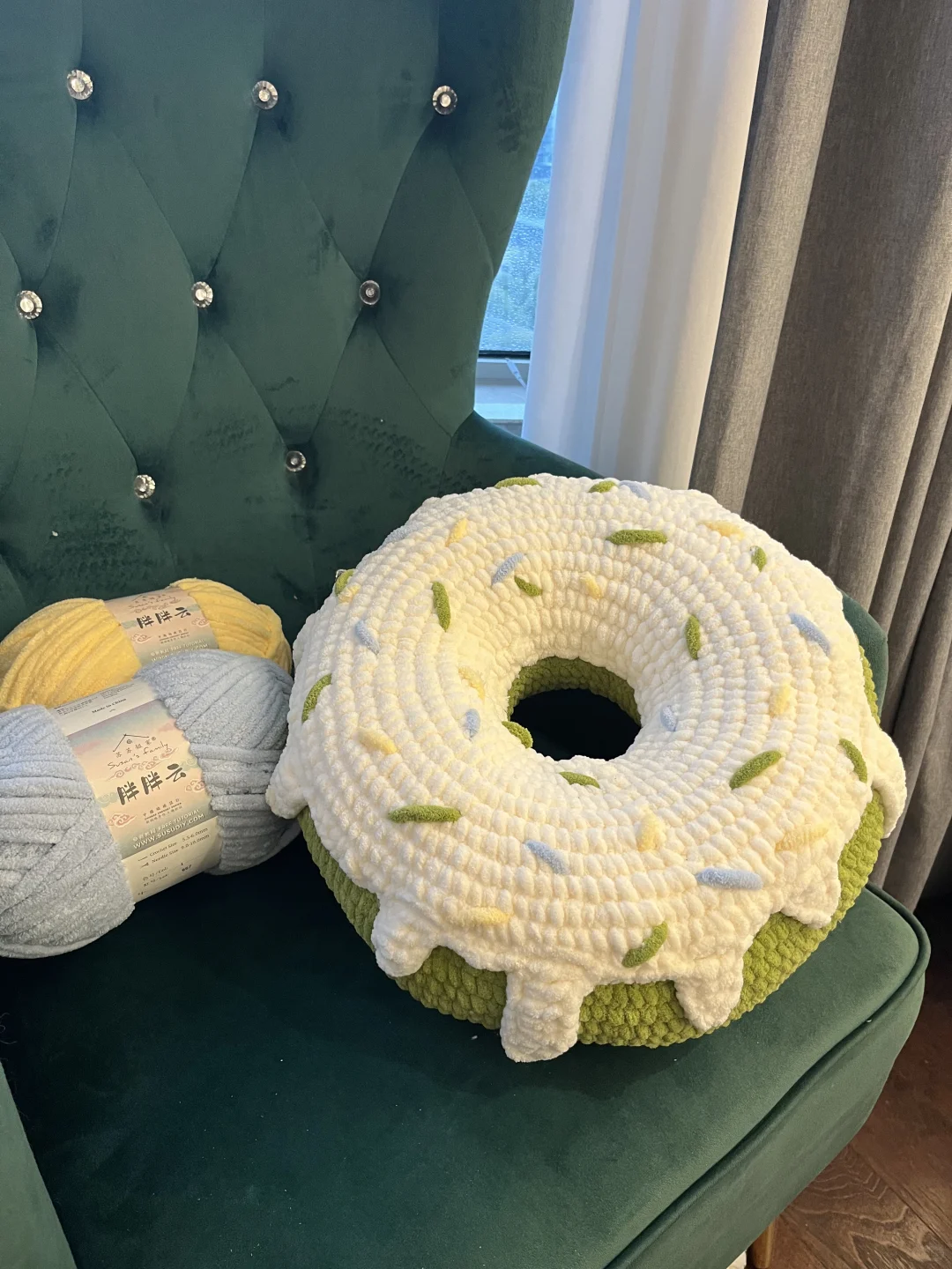 钩织｜甜甜圈?抱枕 （附图解）