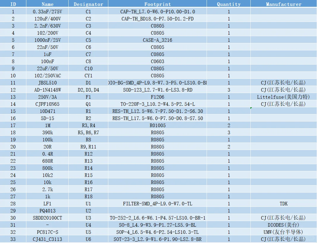 60W单端反激式开关电源
