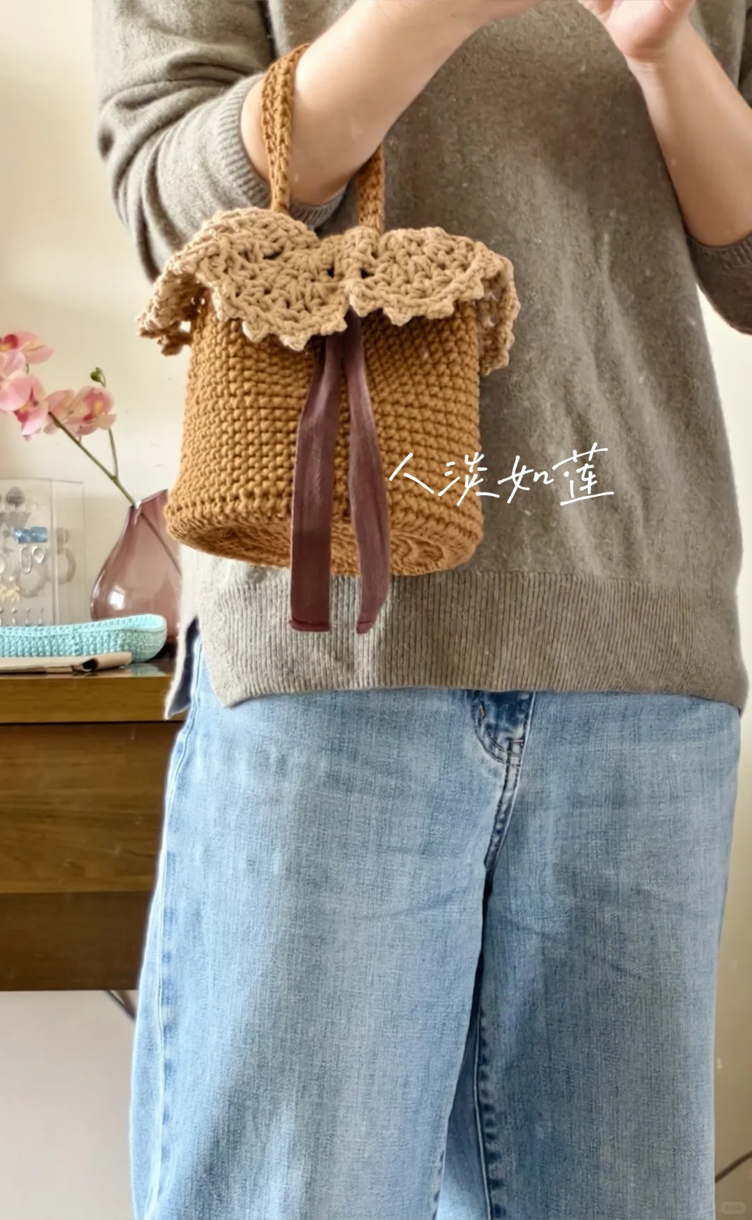 钩编蕾丝小篮子（更新！含图解）