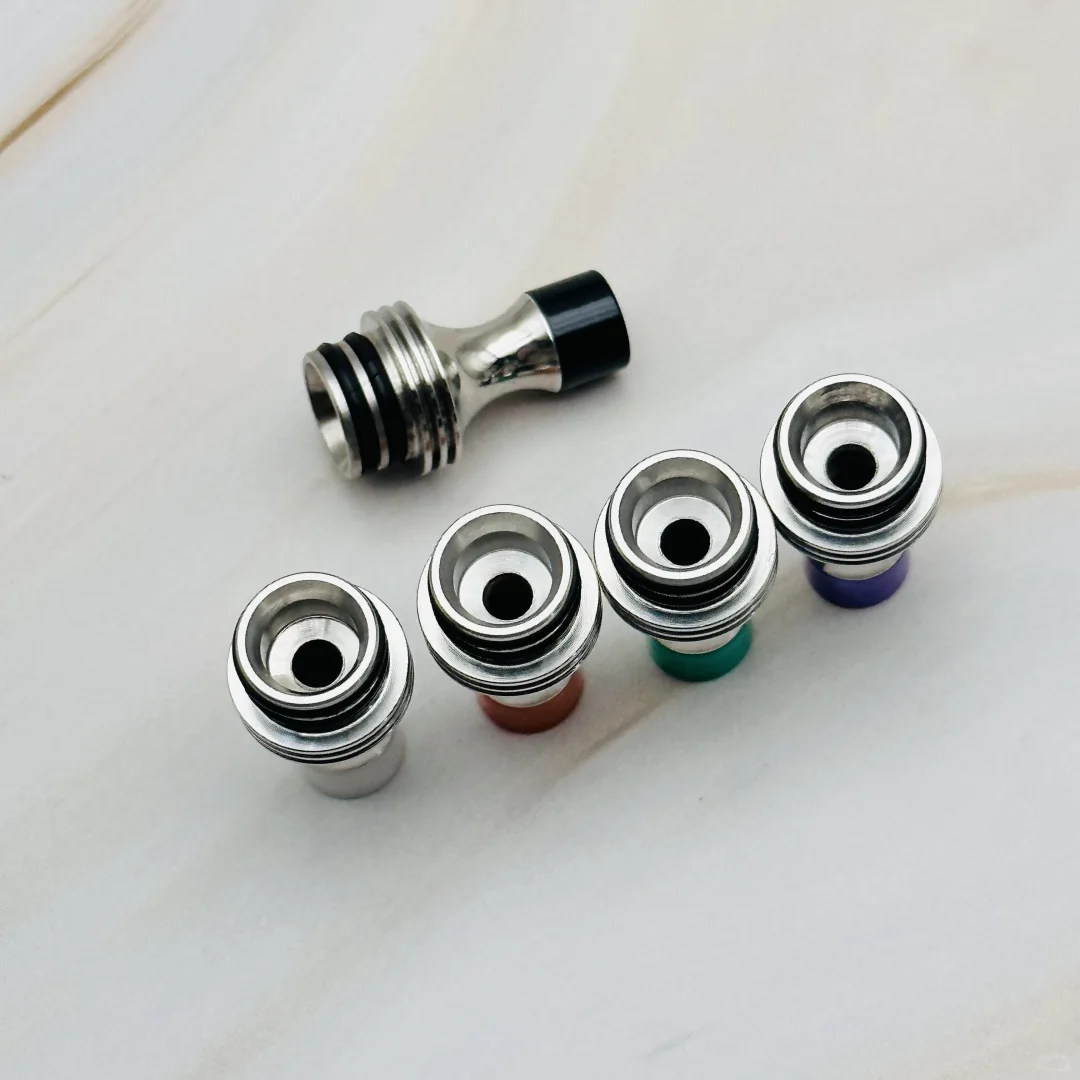 自制510滴嘴 不锈钢抛光➕树树脂头 防冷凝