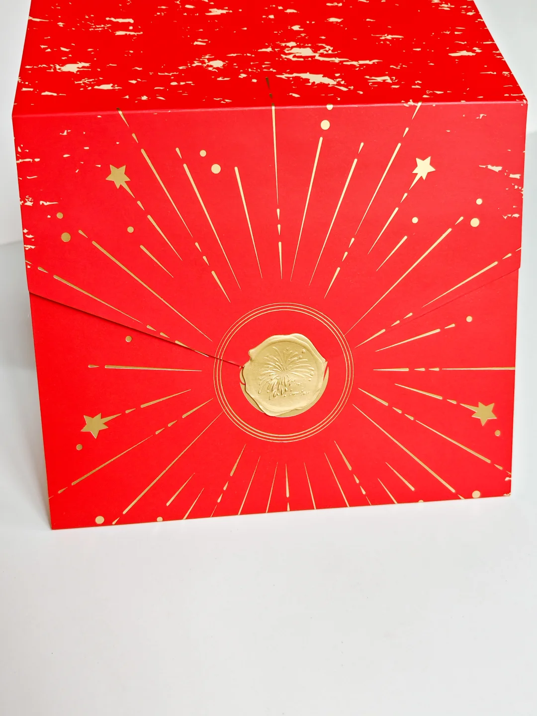 立体浮雕烟花贺卡|火漆印盖|新年贺卡