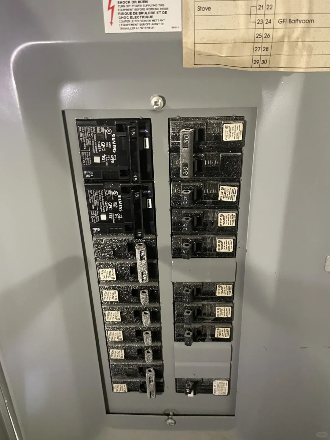 GFCI breaker（漏电断路器）