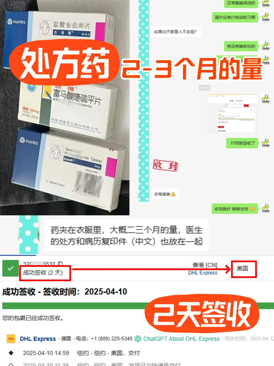 处方药寄国外方法‼️2-3月用量✅全部签收✅
