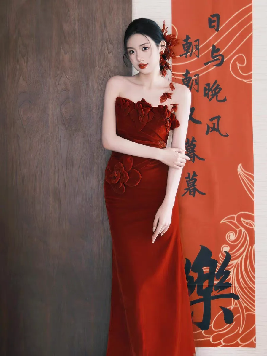 订婚 婚礼敬酒礼服就穿这个吧！ 捡漏了