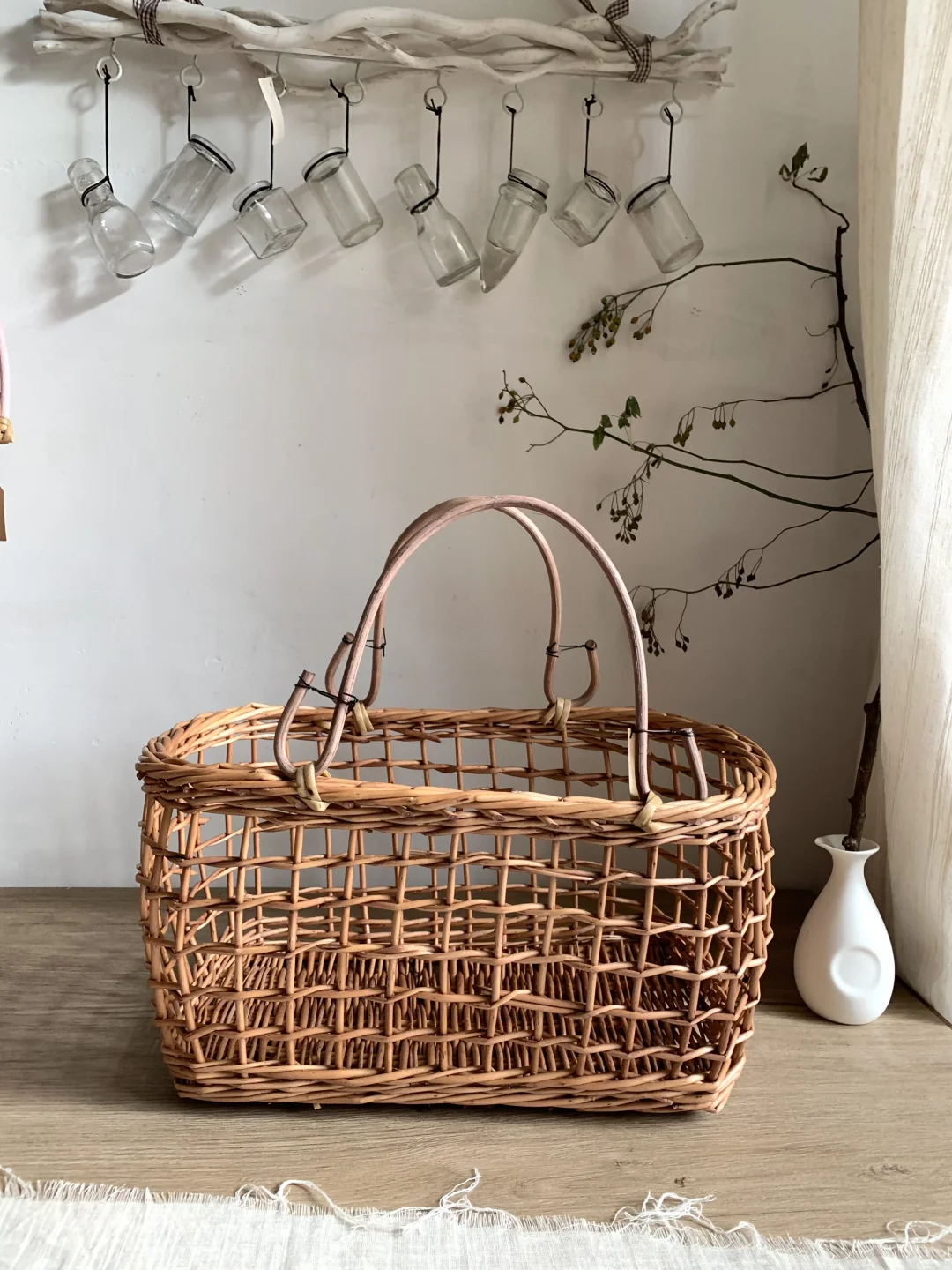 绝美咖啡色镂空大提篮！！新款哦～?