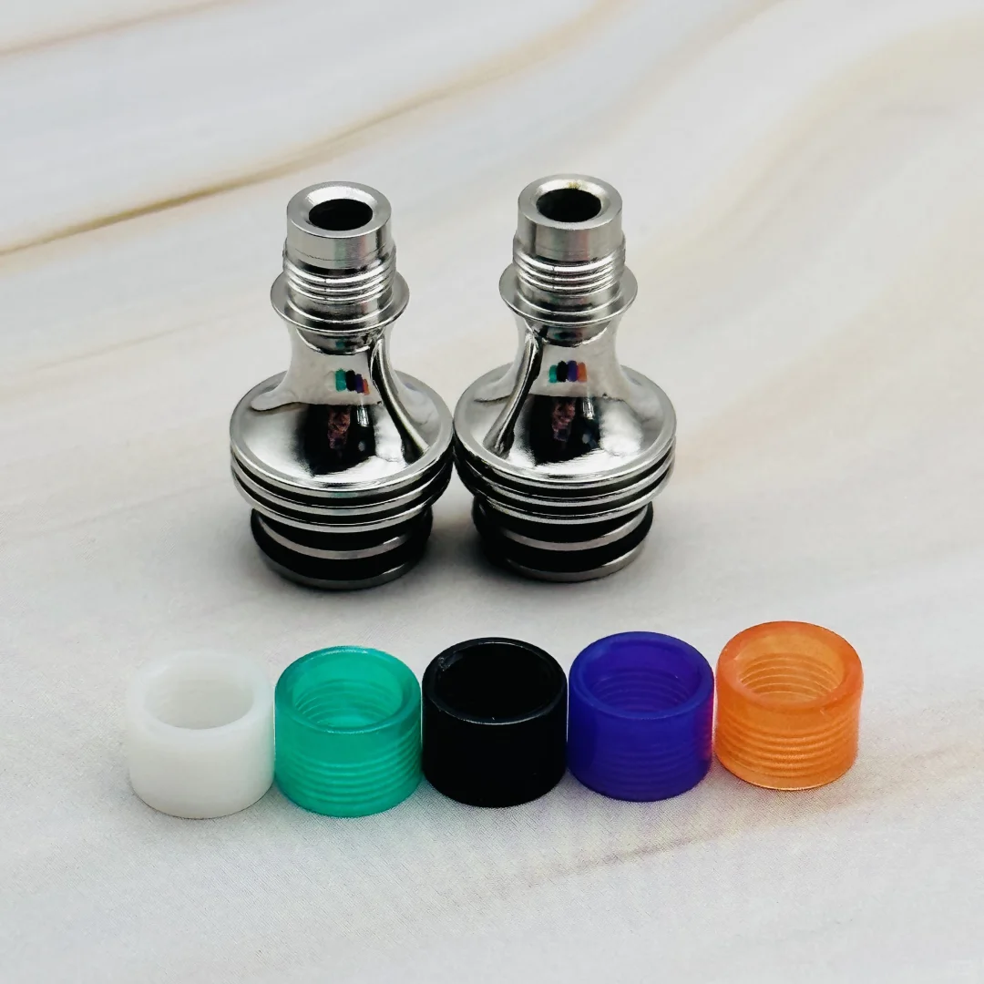 自制510滴嘴 不锈钢抛光➕树树脂头 防冷凝