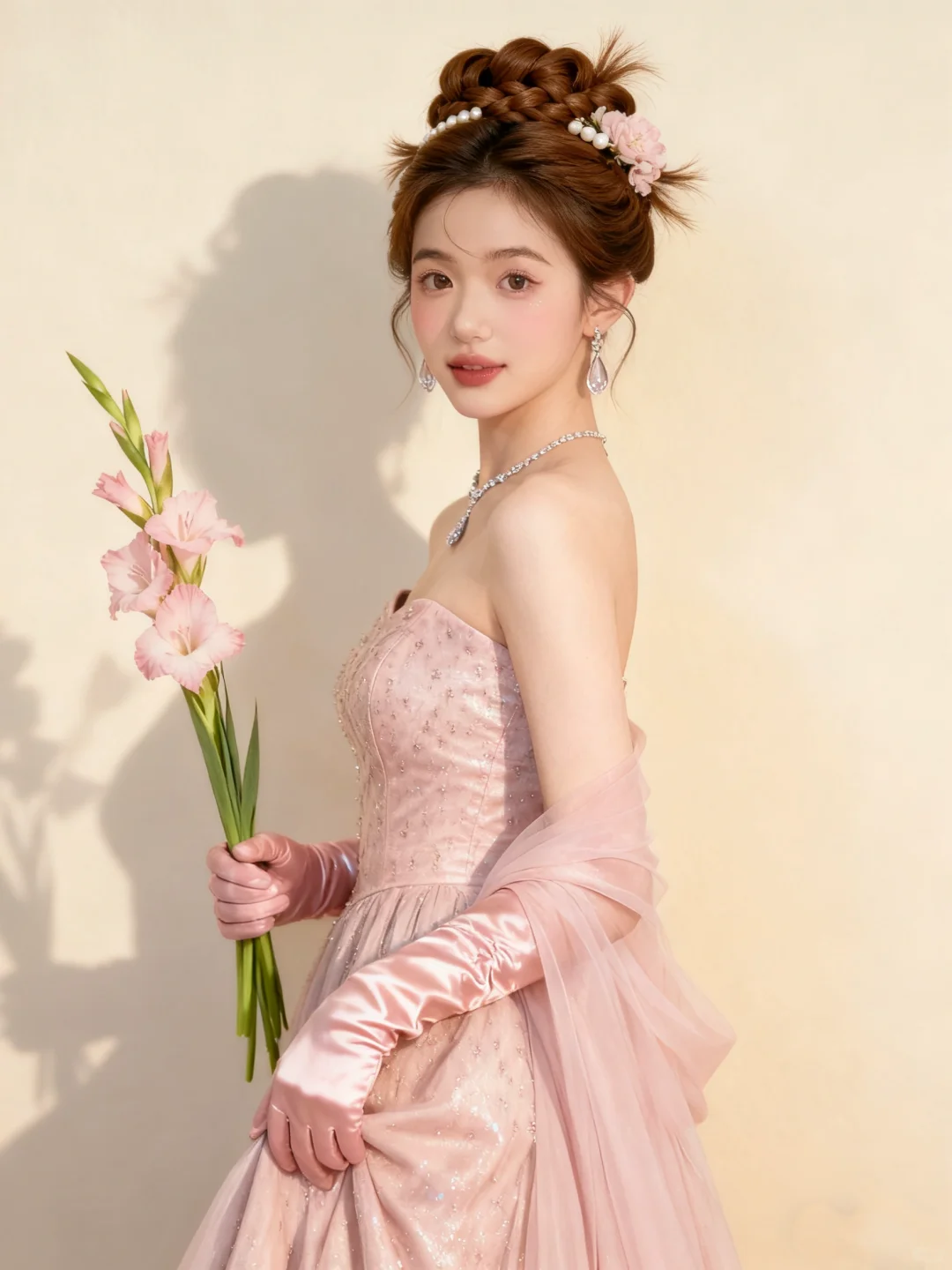 谁懂！柔粉系宫廷写真，甜到心巴上了?