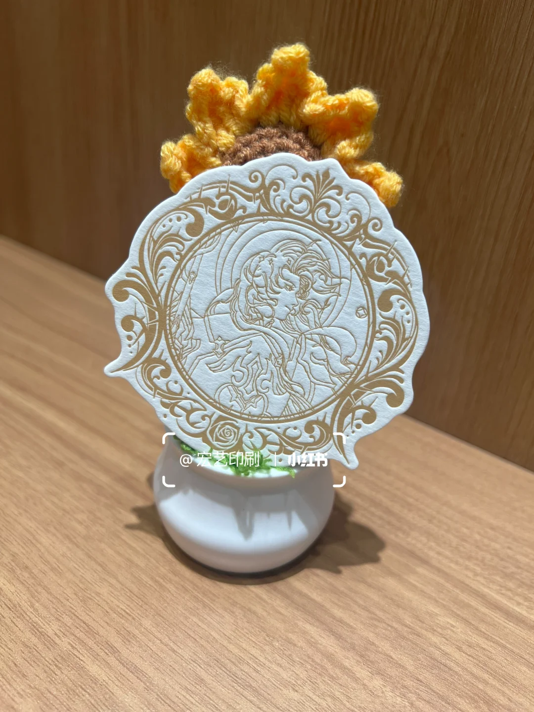 800克扩香片棉纸凸版压凹印刷凹凸纸徽章