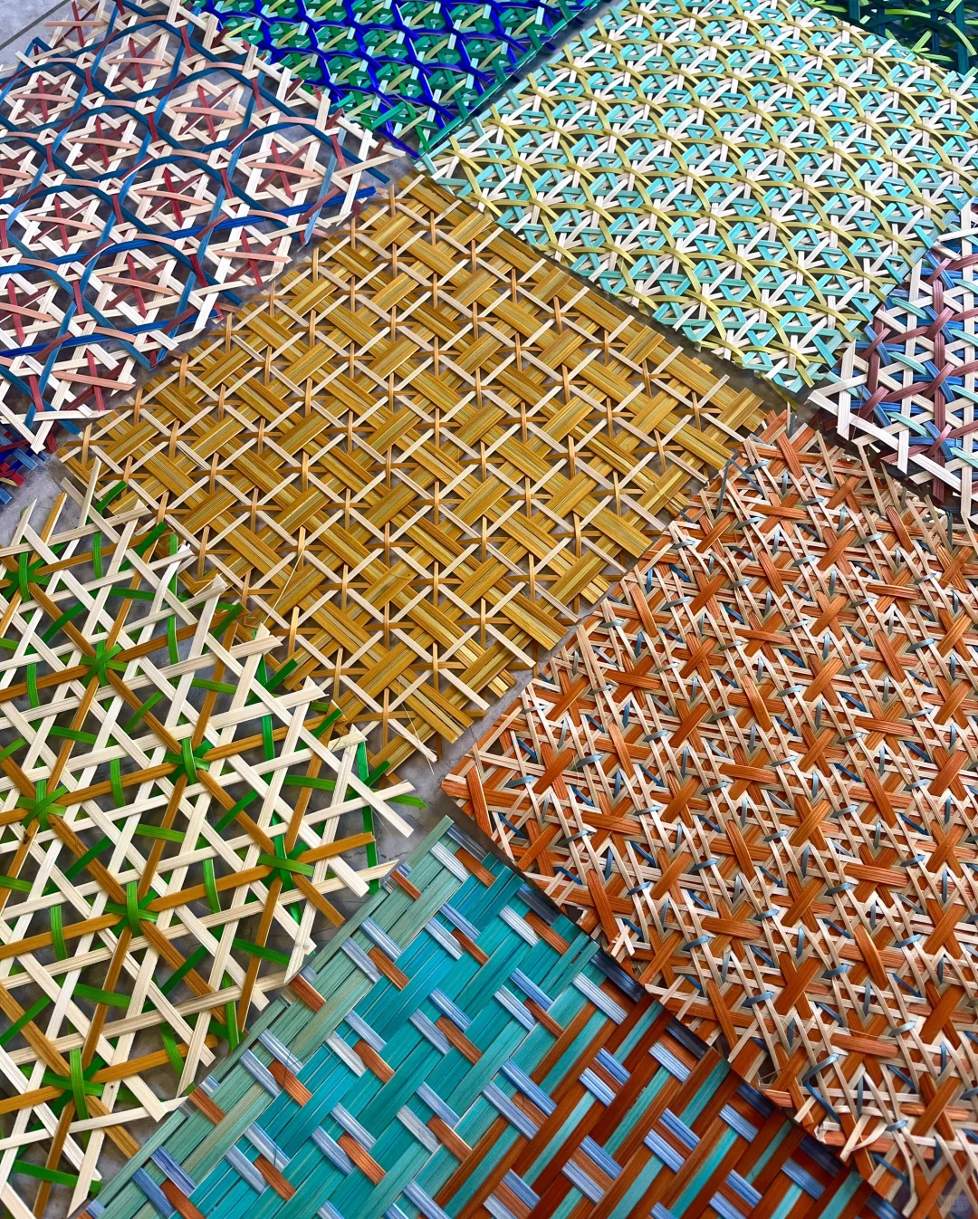 客定竹编平面样品