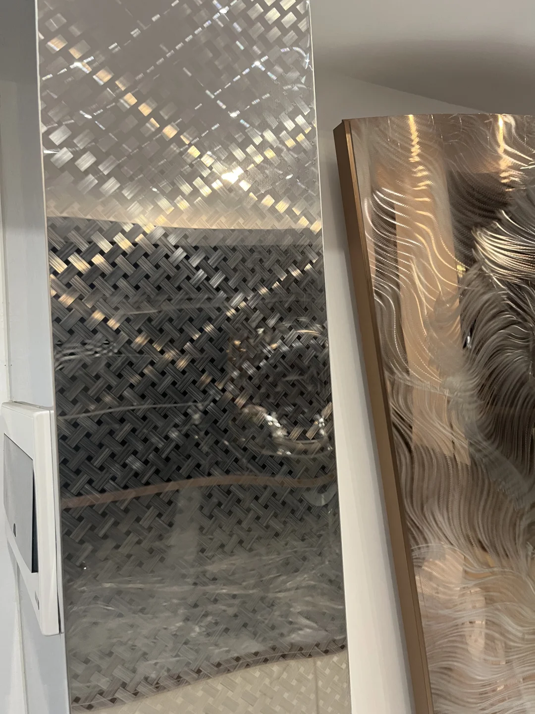 编织纹包柱，两种质感可选