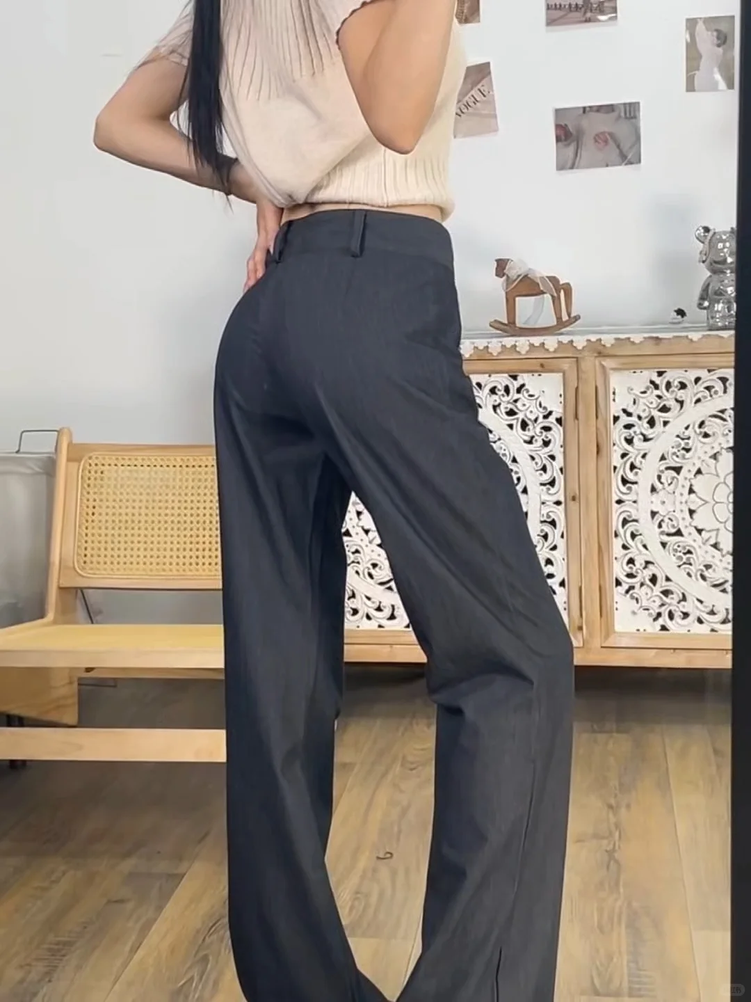 不愧是我改版了七次的西装裤 臀型绝了！！