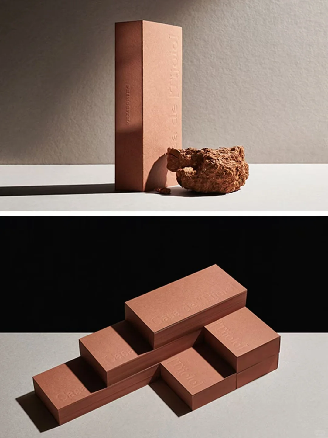 装在砖头里的艺术感，质感营造|画册包装