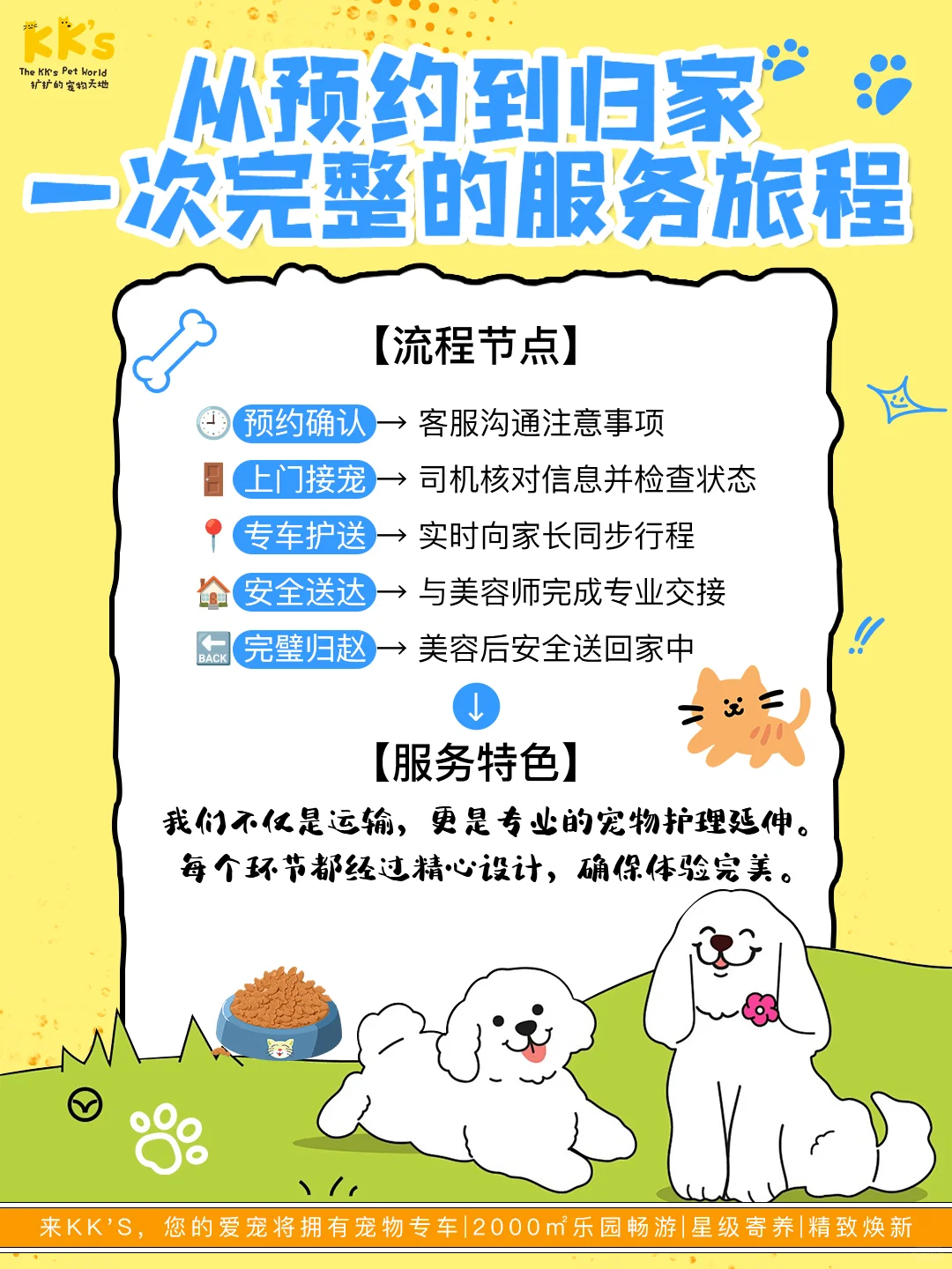 没空带宠物美容？? KK'S宠物专车上门接