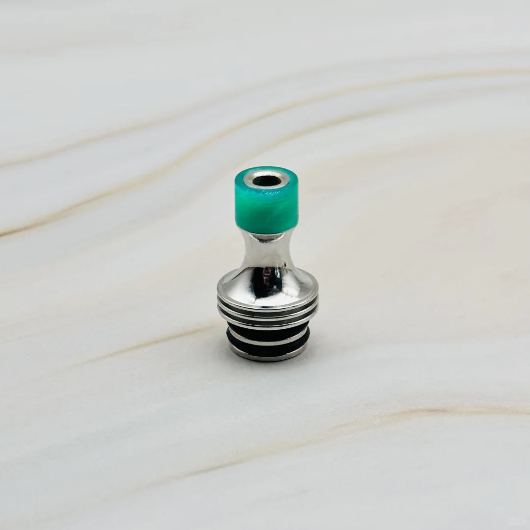自制510滴嘴 不锈钢抛光➕树树脂头 防冷凝