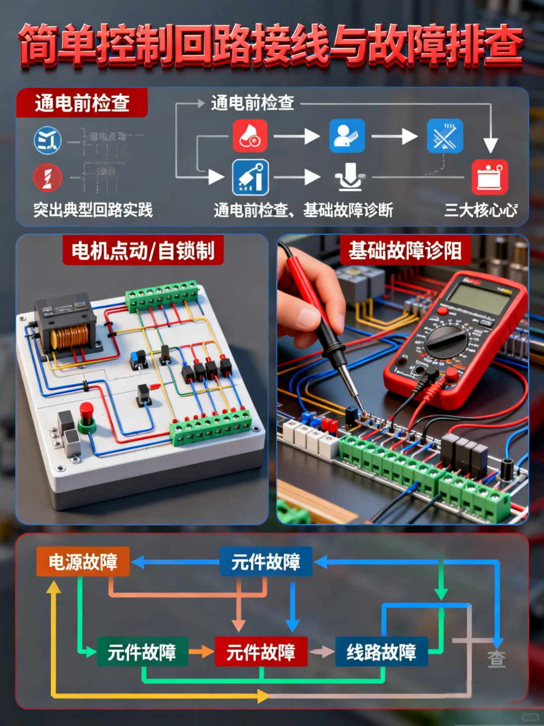?0 基础入门装配电工！七大技能直接封神