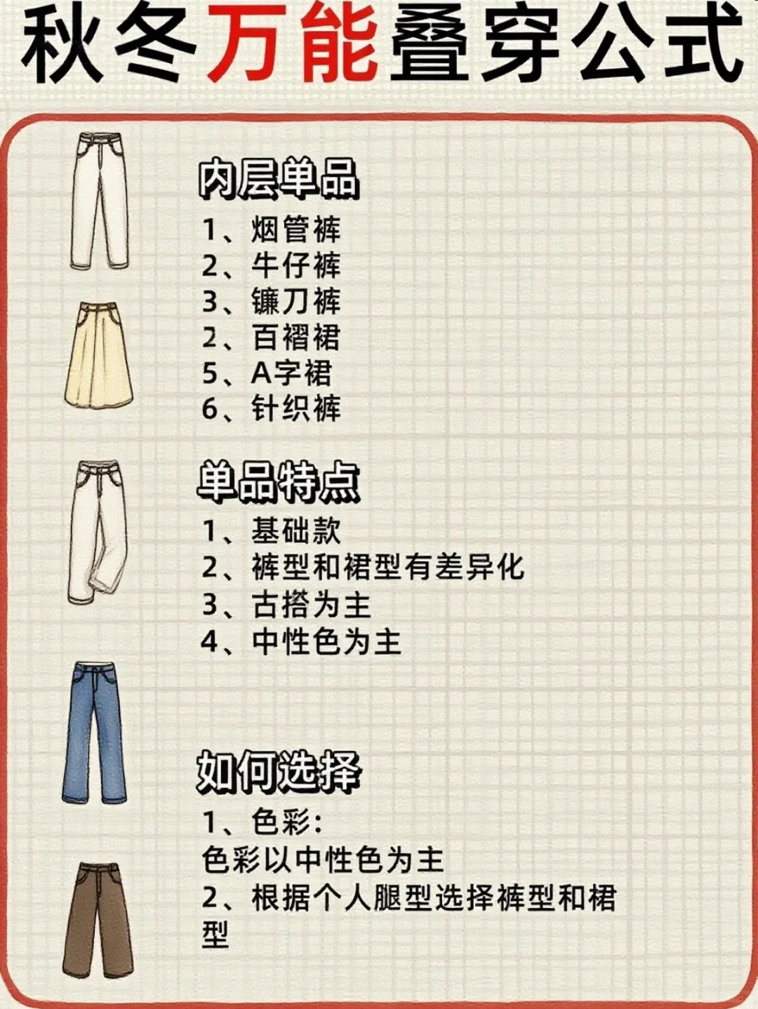 降温啦!这些叠穿小技巧让你暖暖美美过秋冬