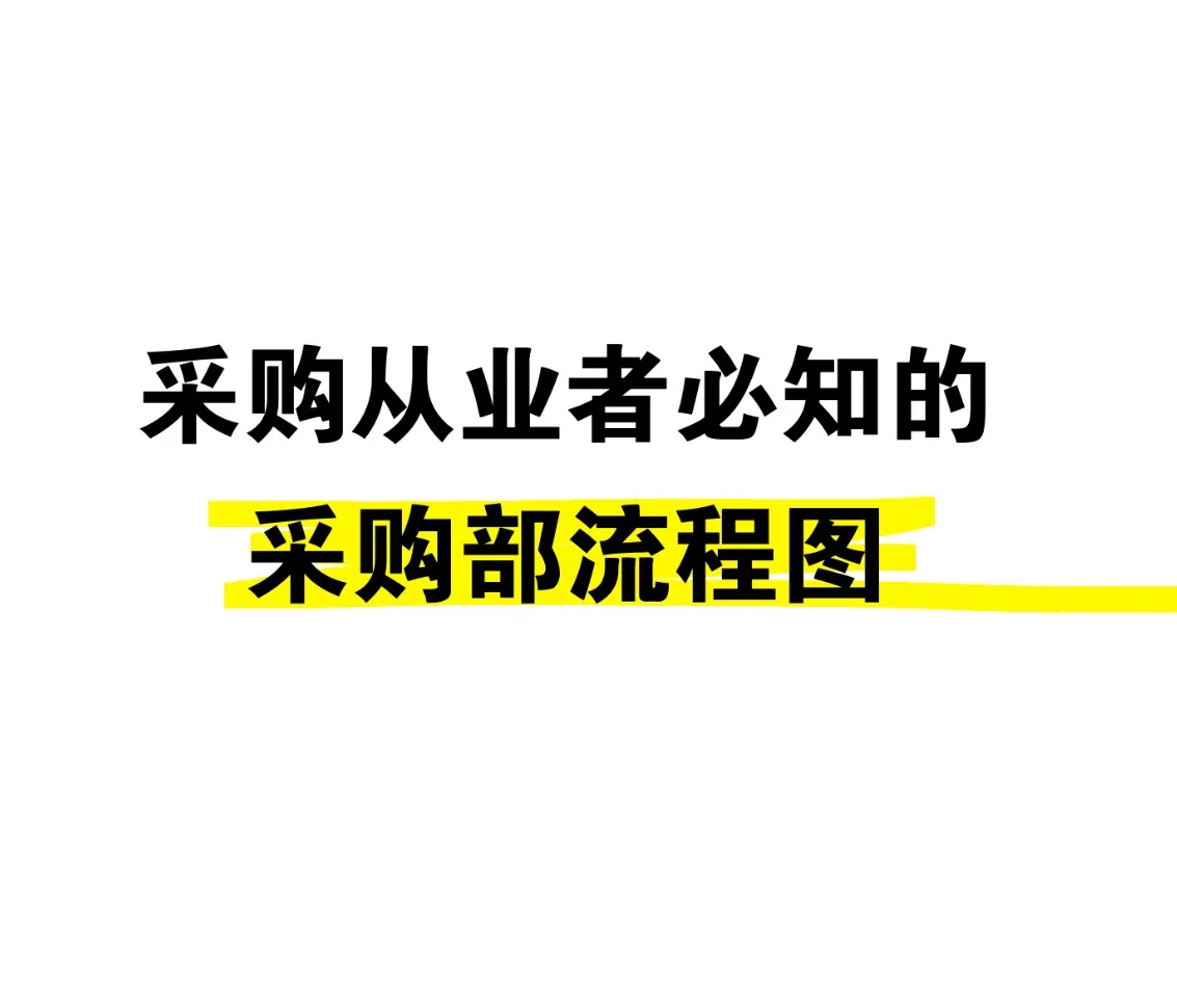 采购人必知的采购部流程