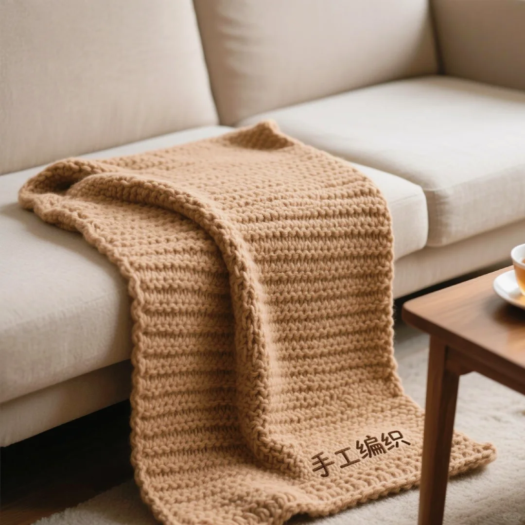 救命！粗羊毛线编织毛毯的快乐谁懂啊?