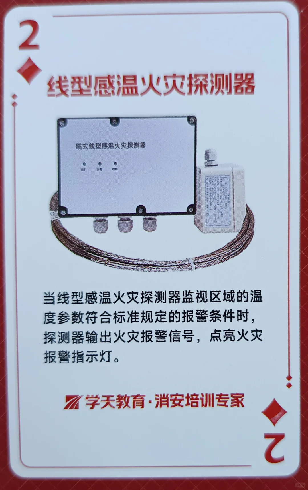 不同种类的火灾探测器