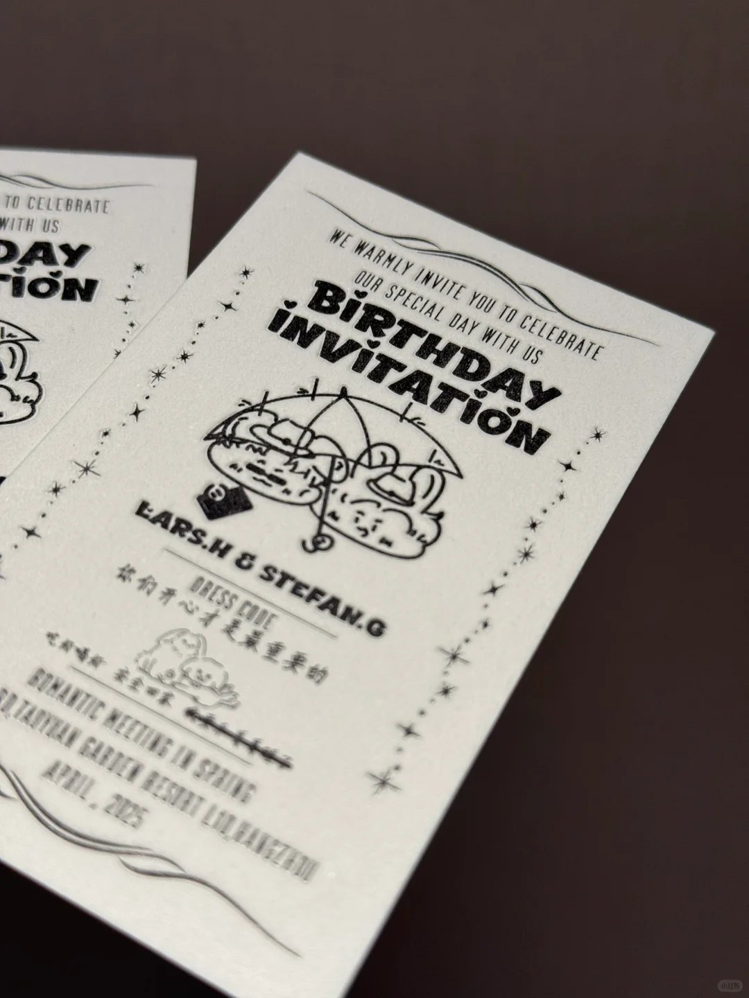 【桃元cp生贺周边】特种纸凹印扩香棉卡