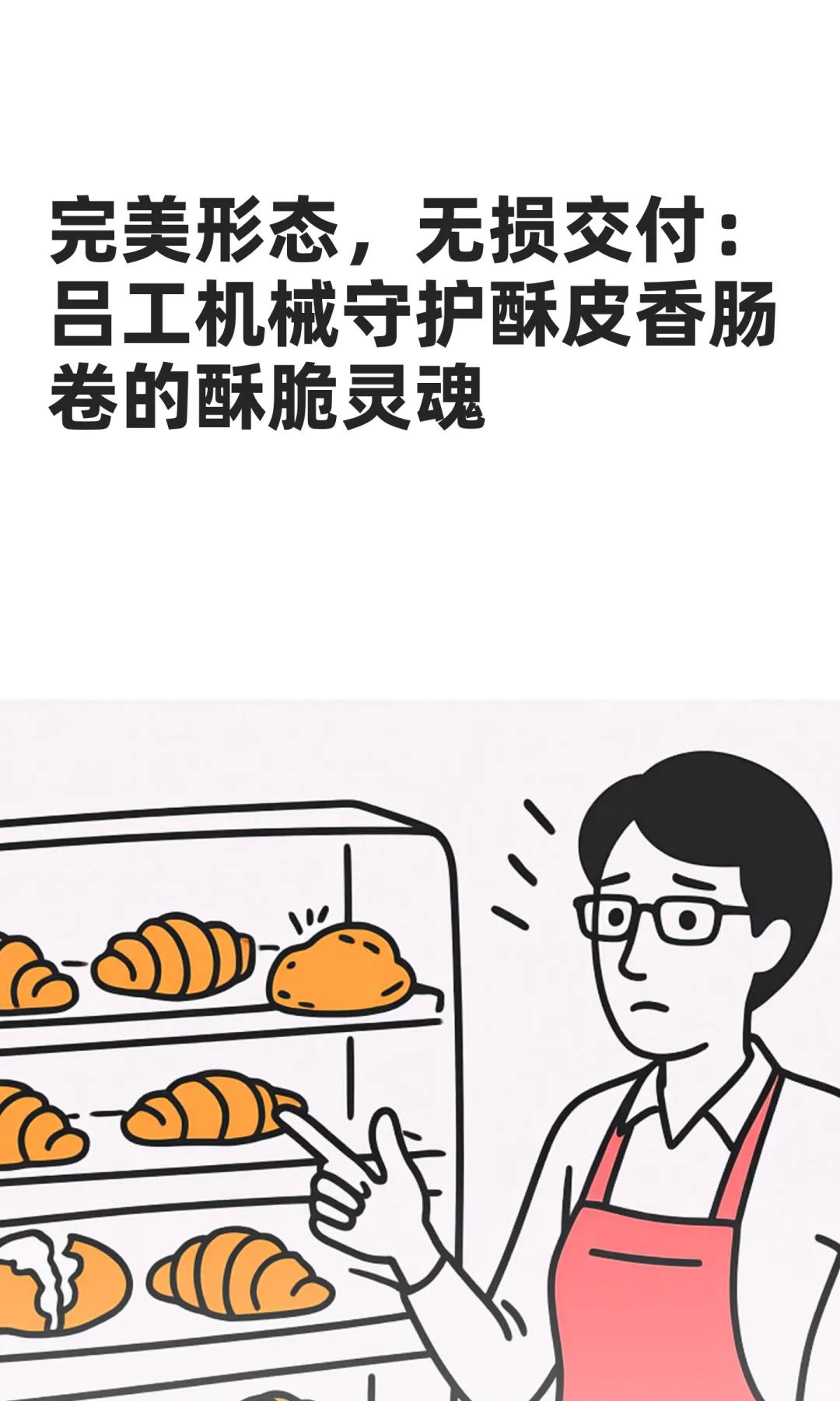 无损交付：吕工机械守护酥皮香肠卷酥脆灵魂