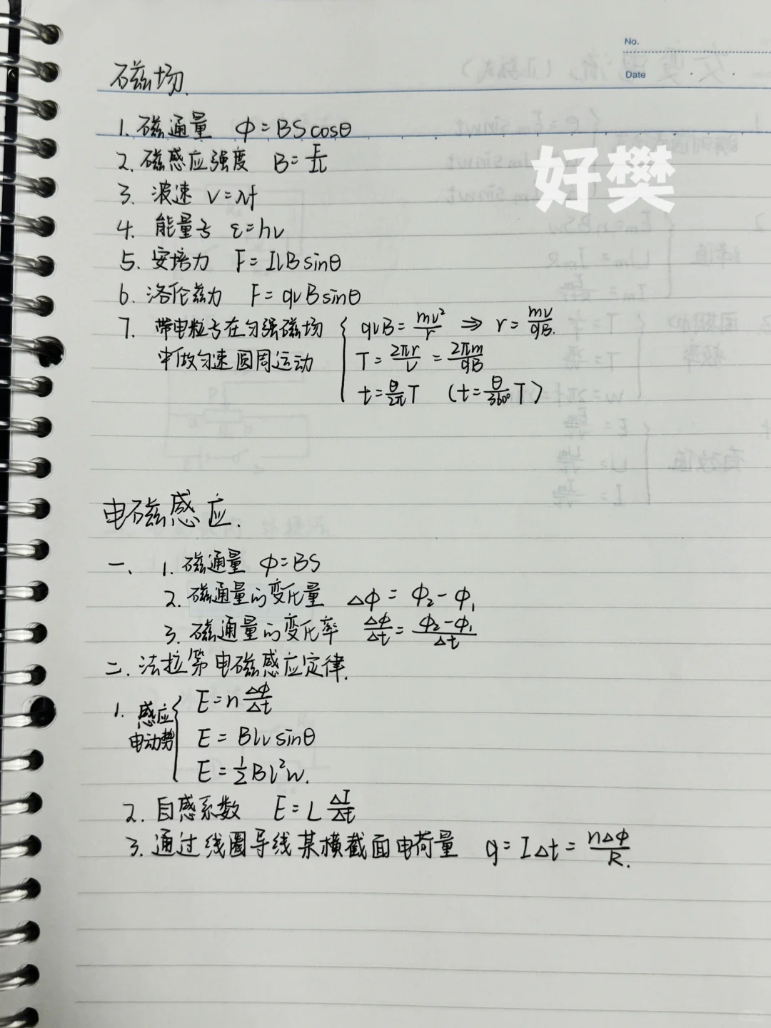 高中物理笔记 公式总结