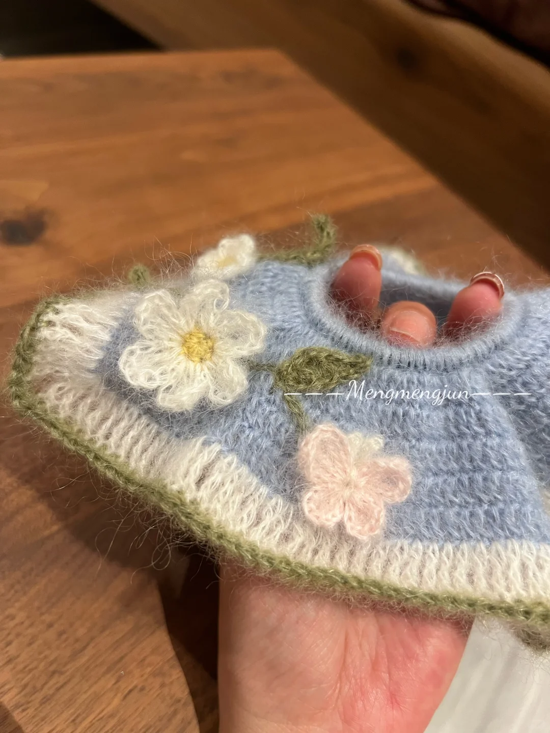 蓝天白云大草坪??｜钩织方巾发圈（附图解）