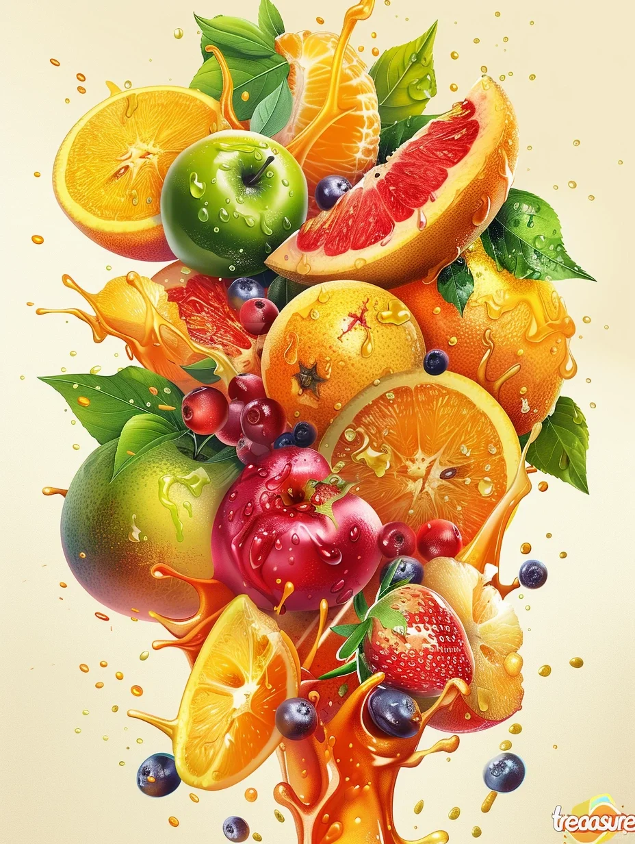 水果季宣传插画