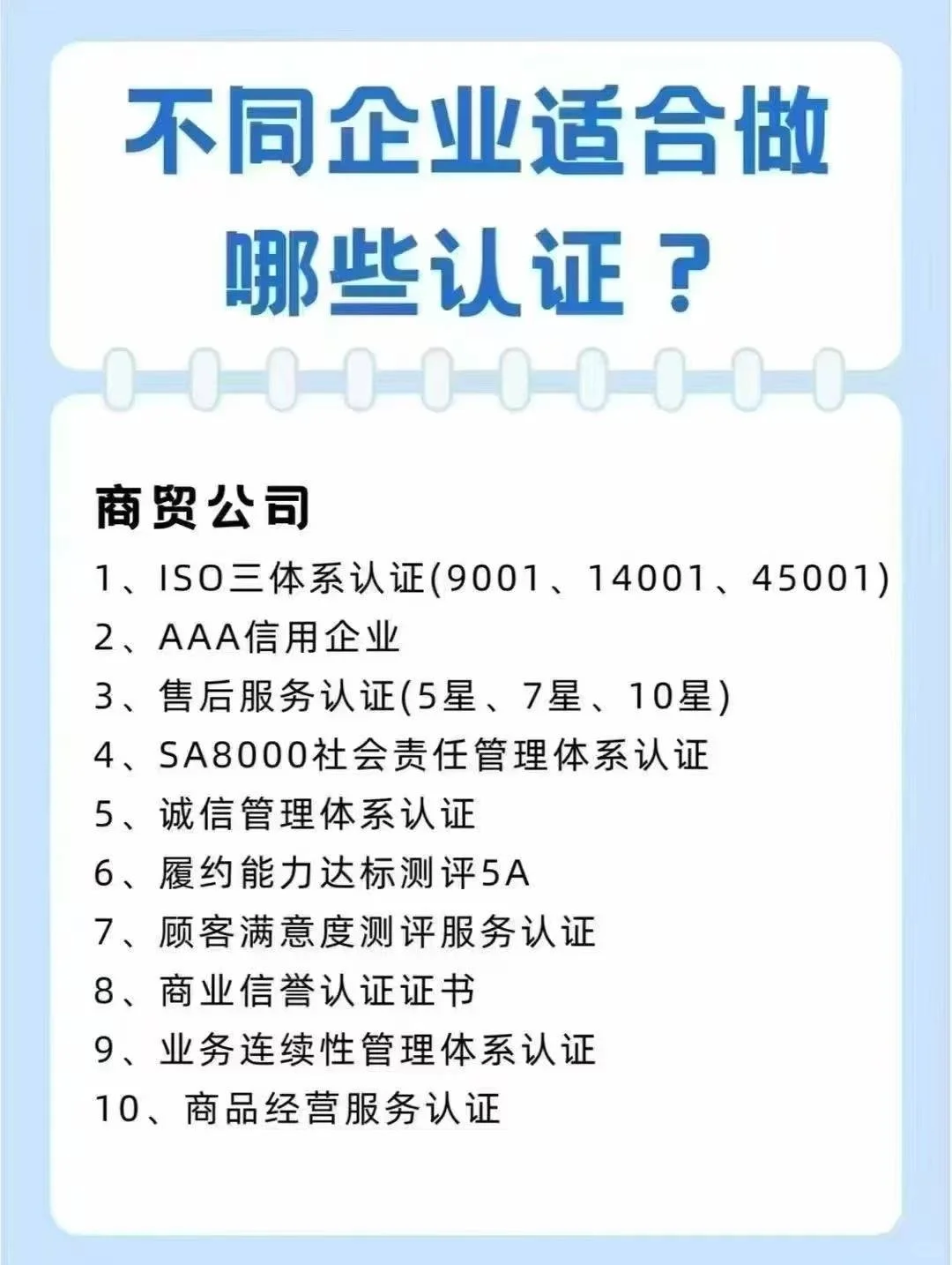 招投标必备资质清单