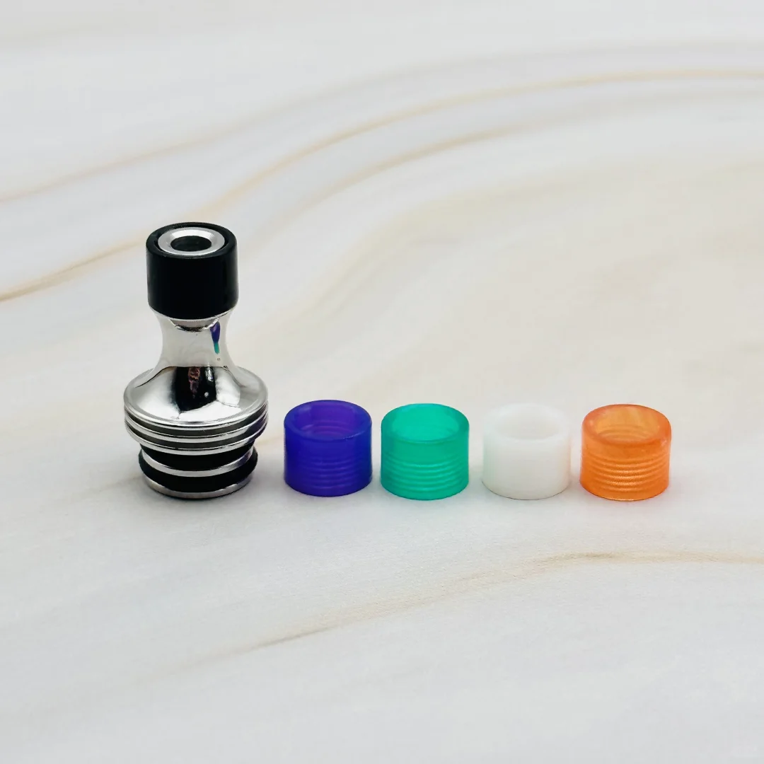 自制510滴嘴 不锈钢抛光➕树树脂头 防冷凝