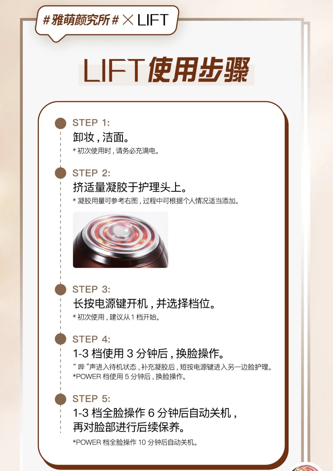 雅萌LIFT黄金V脸仪最全用法和注意事项‼️