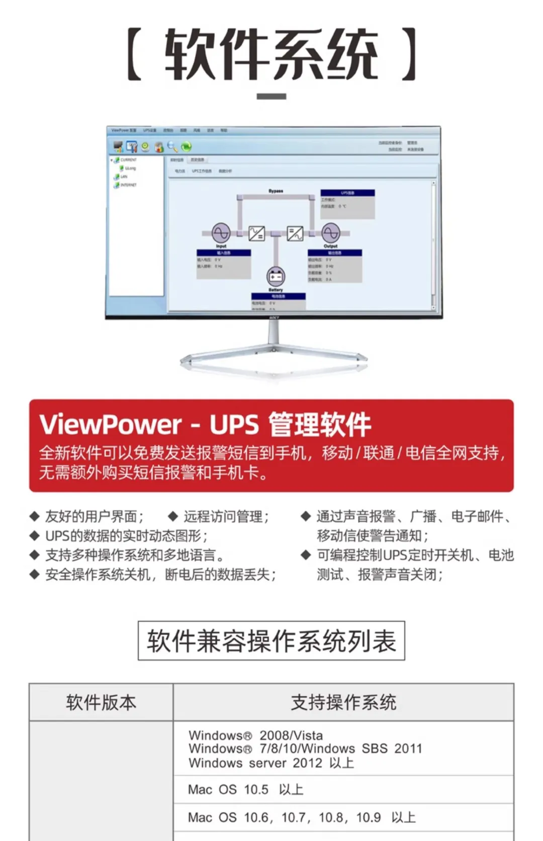 雷迪司UPS不间断电源机房服务器环保设备