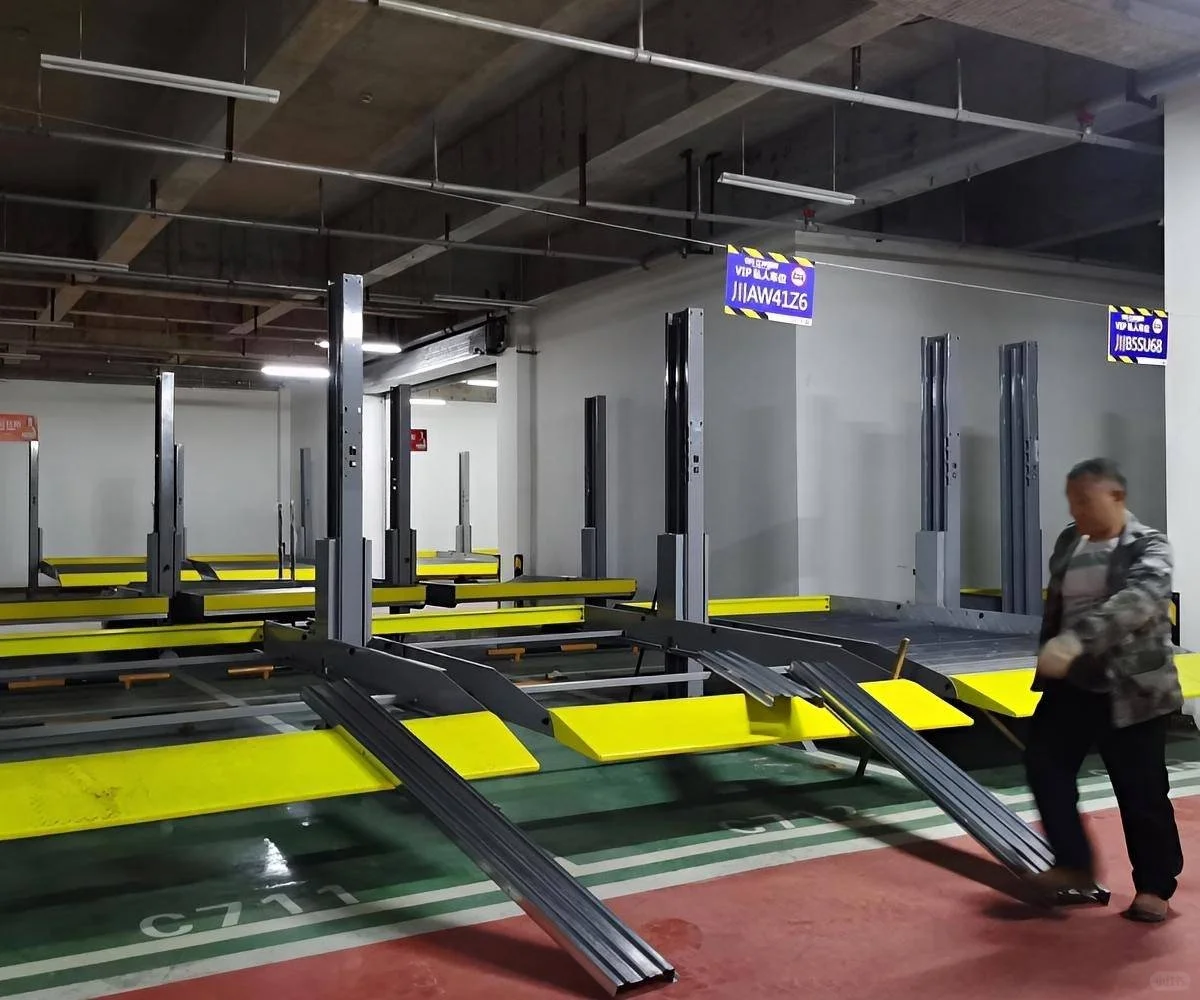 四柱式机械停车设备租用需要安装喷淋系统