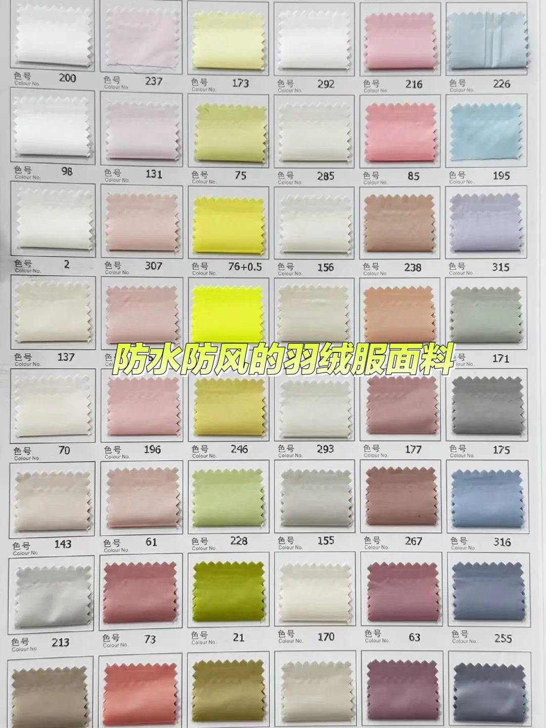 防水防风的羽绒服 面料颜色太爱了