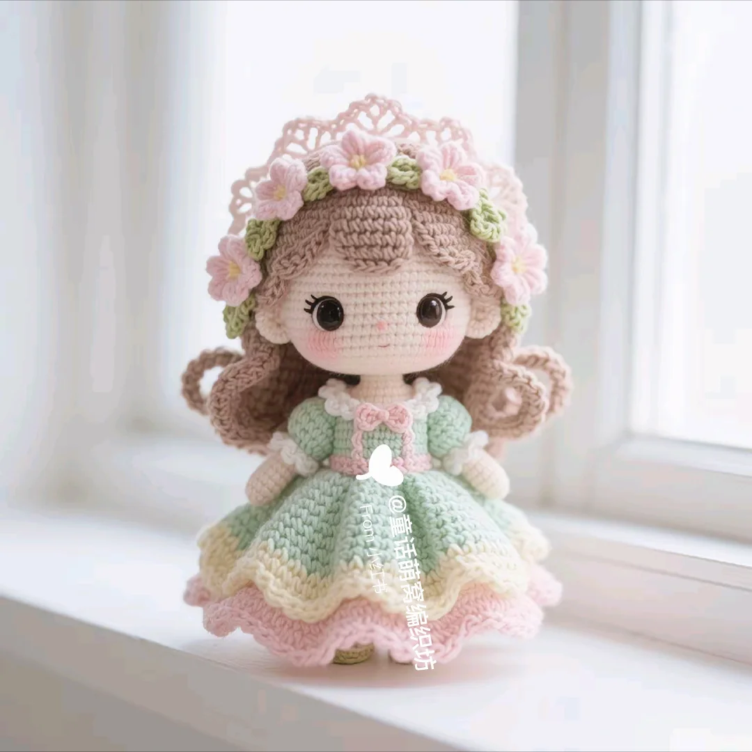 钩织小女孩(附图解)