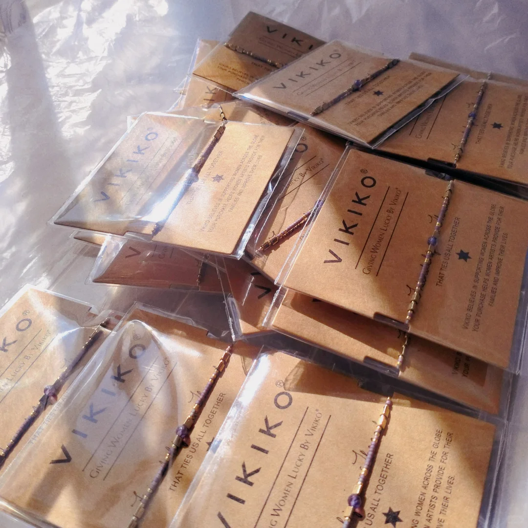 神秘浪漫紫色.编织绳紫水晶手链