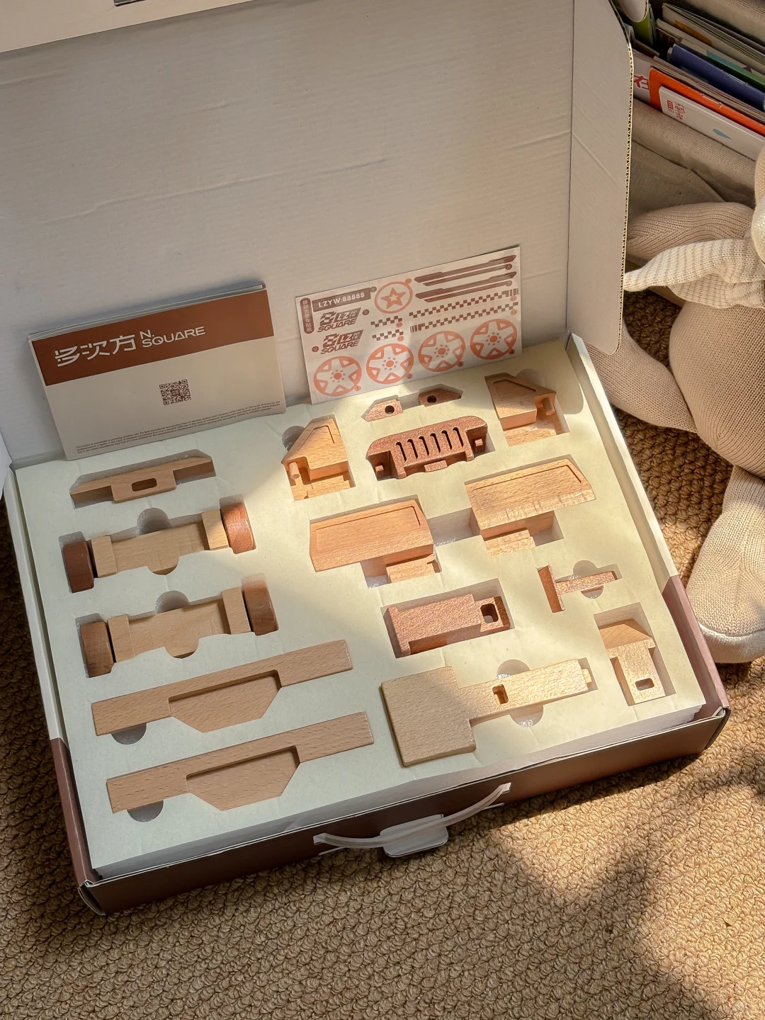 送小学生的益智榫卯积木玩具~