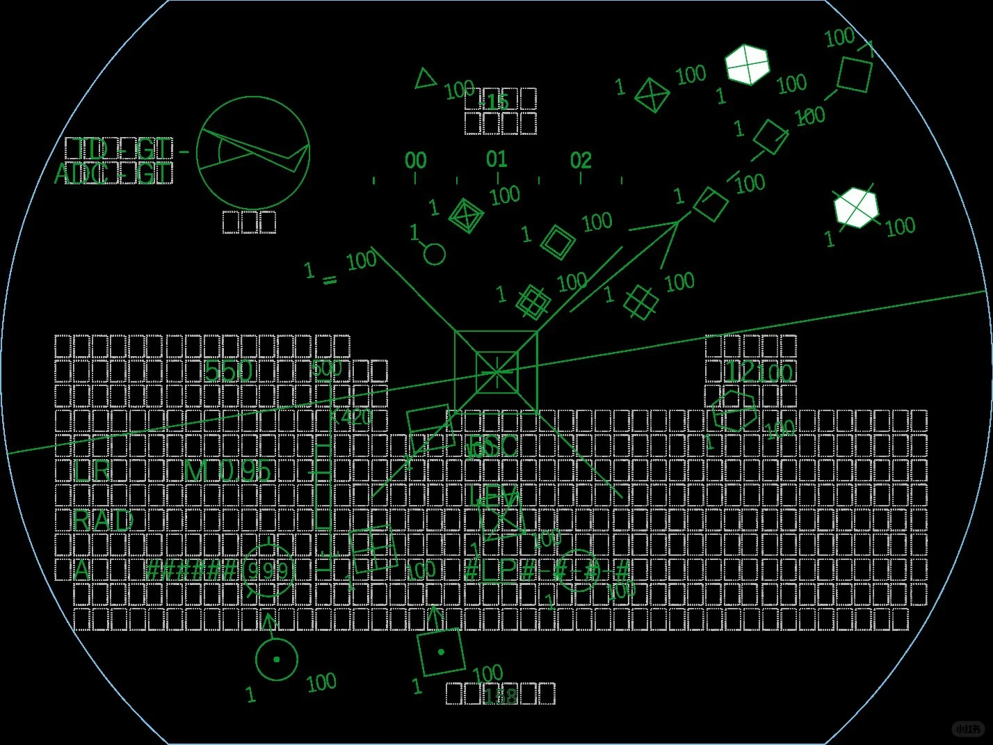 苏-57战斗机HUD、仪表和头显界面专利图