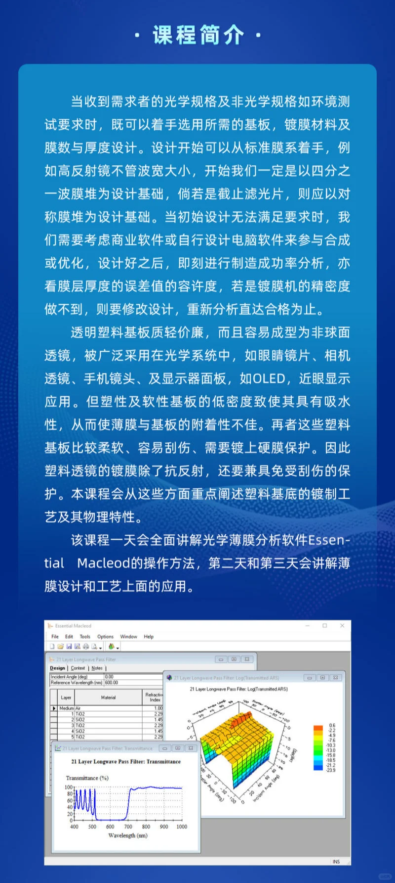 薄膜的课程，有会员直接去上课。
